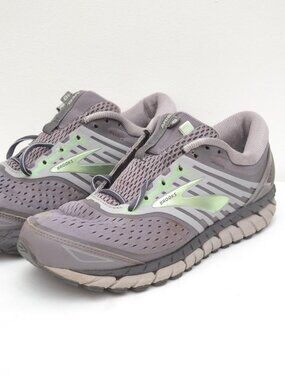 Brooks Women's Ariel 18 Running Shoe, Grey/Teal Size 9